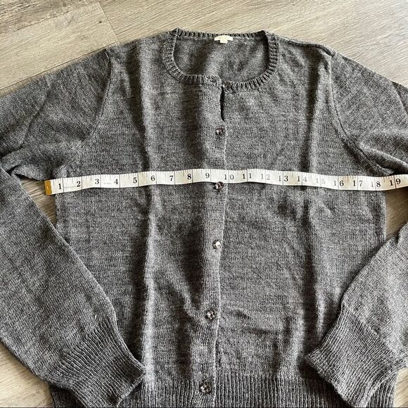 JCrew Women's L Alpaca & Wool Cardigan w/ Jewel Buttons - Picture 10 of 13